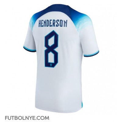 Camiseta Inglaterra Jordan Henderson #8 Primera Equipación Mundial 2022 manga corta